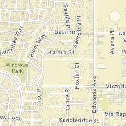 Etiwanda California Street Map