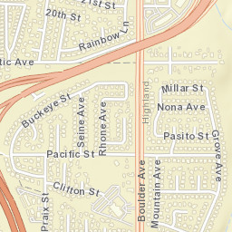 Molino California Street Map