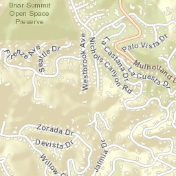 7444 Mulholland Dr, Los Angeles, CA 90046, USA Street Map