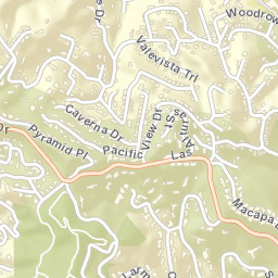 7099 Pacific View Dr, Los Angeles, CA 90068, USA Street Map