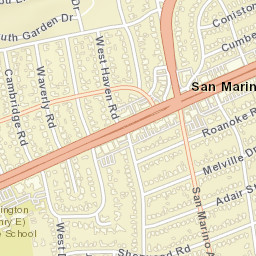 San Marino California Street Map