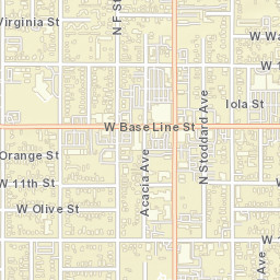 1394-1398 North E Street, San Bernardino Street Map