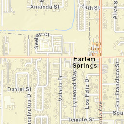 Harlem Springs California Street Map