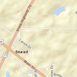 Snead Alabama Street Map