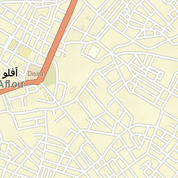 Aflou Street Map
