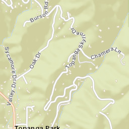 Topanga Park California Street Map