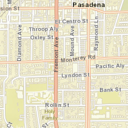 South Pasadena California Street Map