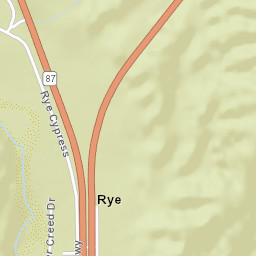 Rye Arizona Street Map