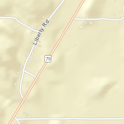 Liberty Alabama Street Map