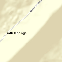 Bath Springs Alabama Street Map