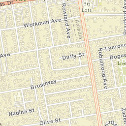 Temple City California Street Map