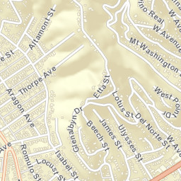 Cypress Park California Street Map