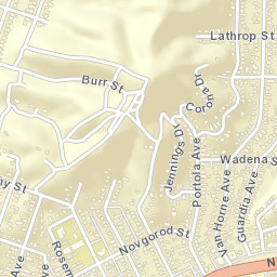 Newton Park California Street Map