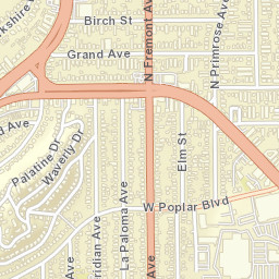 Sierra Vista California Street Map