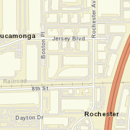Rochester California Street Map