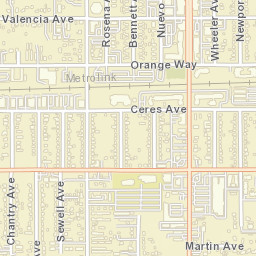 Fontana, California Street Map