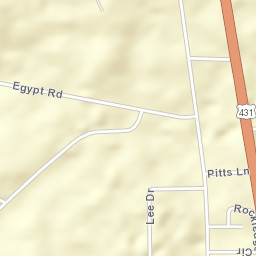 Rockledge Alabama Street Map