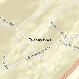 Turkeytown Alabama Street Map