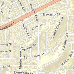 El Sereno California Street Map