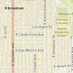 Stoneman California Street Map