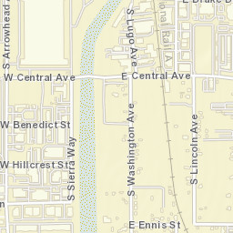 Valley Gardens California Street Map