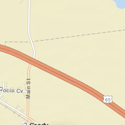 Grady Arkansas Street Map