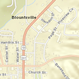 Blountsville Alabama Street Map