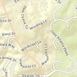 5210-5444 Old Atlanta Road, Suwanee, GA Street Map