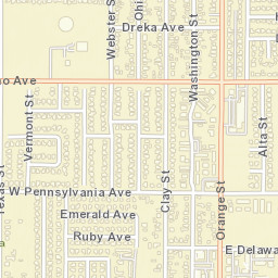 Sunkist California Street Map