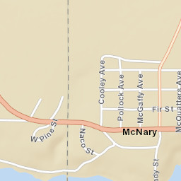 McNary Arizona Street Map