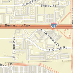 Guasti California Street Map
