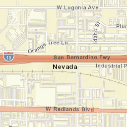 Nevada California Street Map