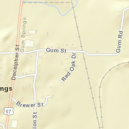 Gum Springs Arkansas Street Map