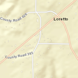 Loretto Alabama Street Map