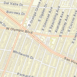 Little Ethiopia California Street Map