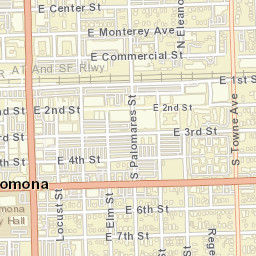 Pomona California Street Map