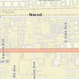 Sunsweet California Street Map