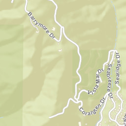 Malibu Hills California Street Map