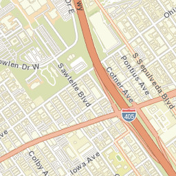 West Los Angeles California Street Map