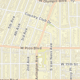 Country Club Park California Street Map