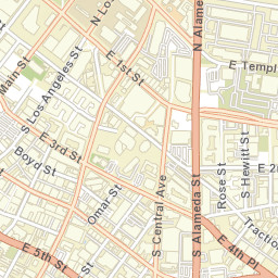 Los Angeles California Street Map
