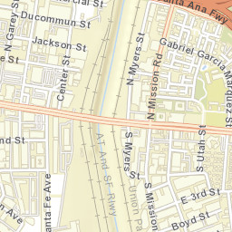Aliso Village California Street Map