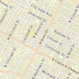 Brooklyn Heights California Street Map