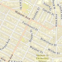 906-998 North Mott Street Los Angeles CA Street Map