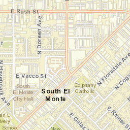 South El Monte California Street Map