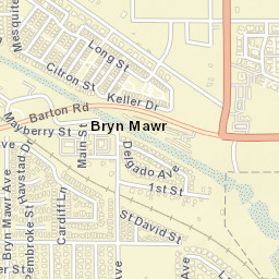 Bryn Mawr California Street Map