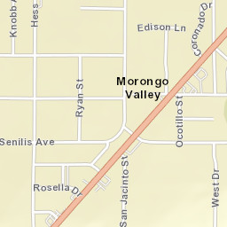 Morongo Valley California Street Map
