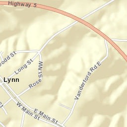 Lynn Alabama Street Map
