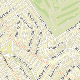 10563 Cushdon Avenue Los Angeles CA Street Map