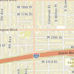 Arlington Heights California Street Map